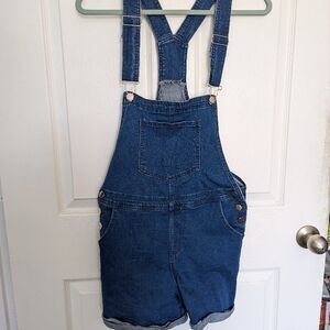 Women's Denim Overalls - Medium